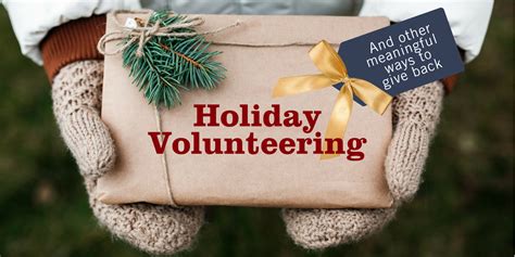 30 Christmas Volunteer Opportunities and Ideas.